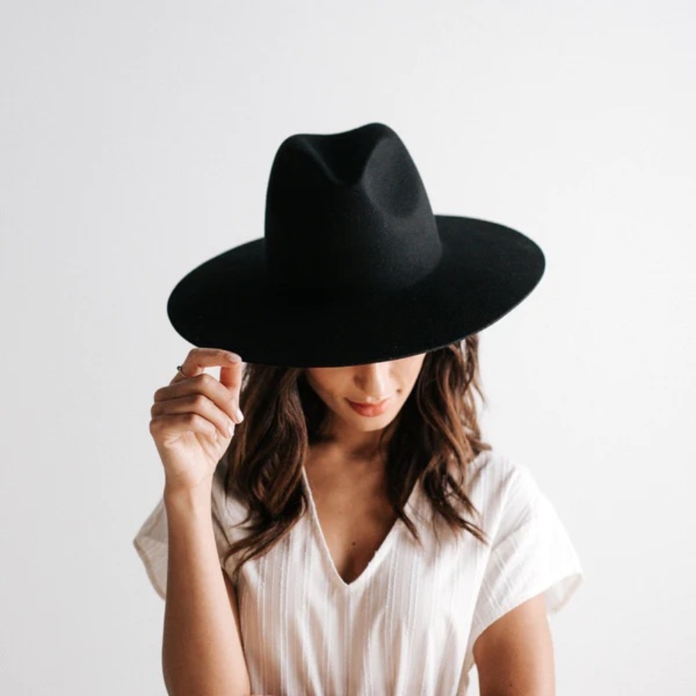 Gigi Pip Scottie Wide Brim Fedora Hat